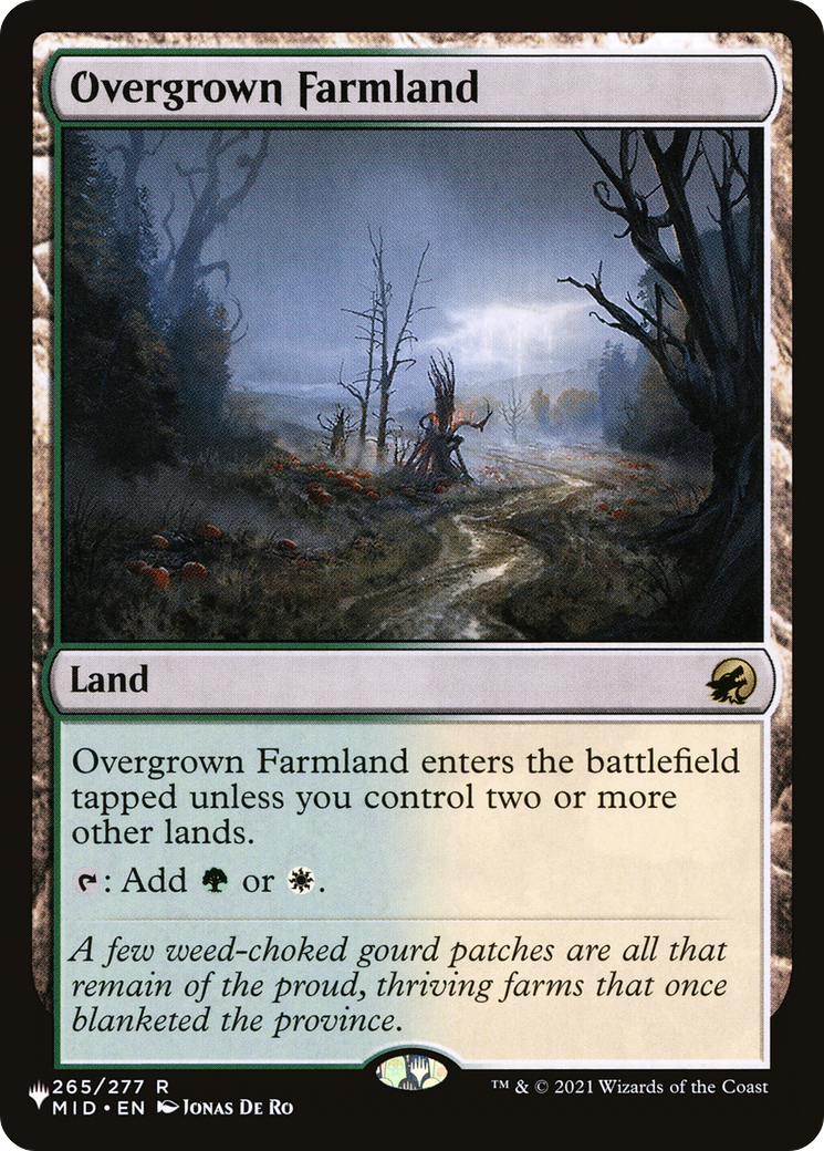 Overgrown Farmland [The List] MTG Single Magic: The Gathering | Red Claw Gaming