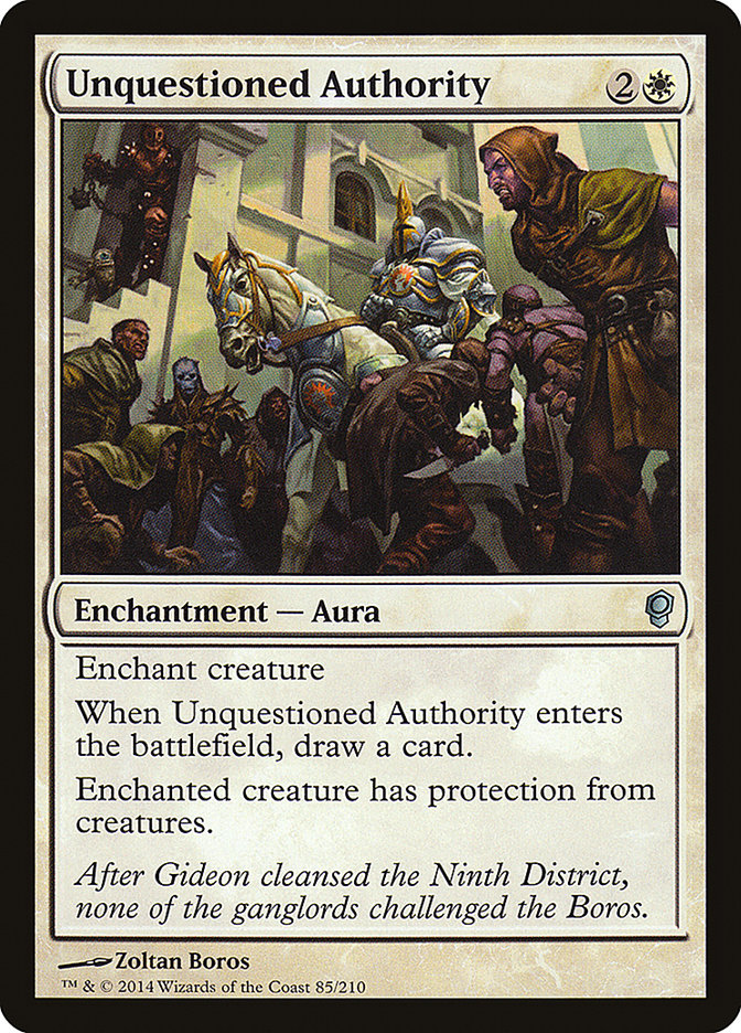 Unquestioned Authority [Conspiracy] MTG Single Magic: The Gathering | Red Claw Gaming