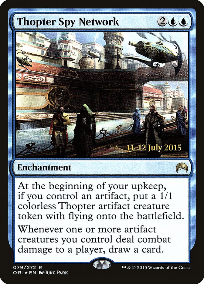 Thopter Spy Network [Magic Origins Prerelease Promos] MTG Single Magic: The Gathering | Red Claw Gaming