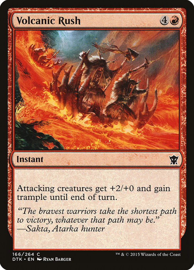 Volcanic Rush [Dragons of Tarkir] MTG Single Magic: The Gathering | Red Claw Gaming