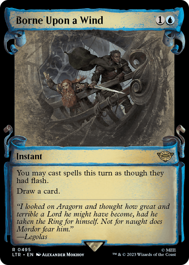Borne Upon a Wind [The Lord of the Rings: Tales of Middle-Earth Showcase Scrolls] MTG Single Magic: The Gathering | Red Claw Gaming