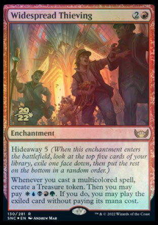 Widespread Thieving [Streets of New Capenna Prerelease Promos] MTG Single Magic: The Gathering | Red Claw Gaming