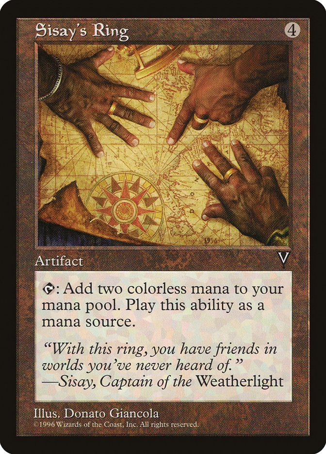 Sisay's Ring [Visions] MTG Single Magic: The Gathering | Red Claw Gaming