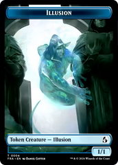 Illusion // Jace Double-Sided Token [Reality Fracture Tokens] | Red Claw Gaming