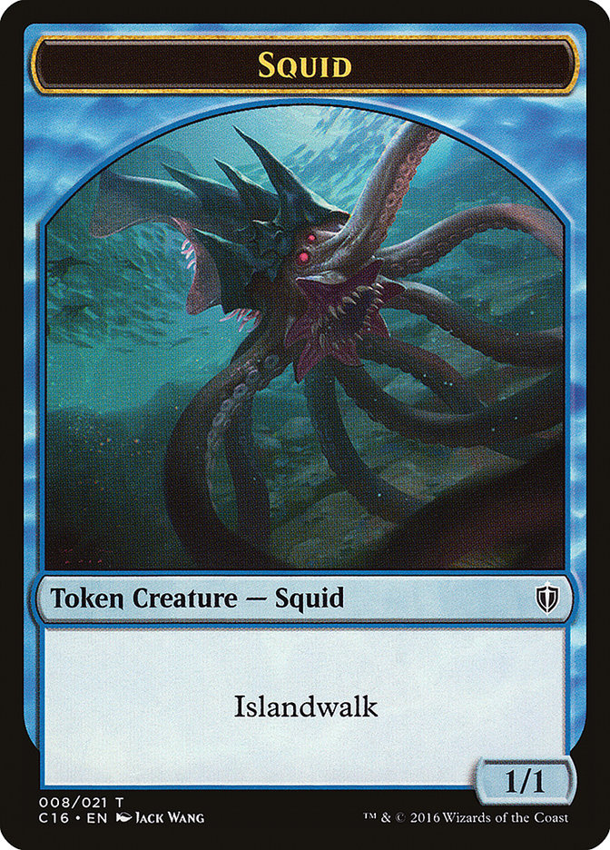 Soldier // Squid Double-Sided Token [Commander 2016 Tokens] MTG Single Magic: The Gathering | Red Claw Gaming
