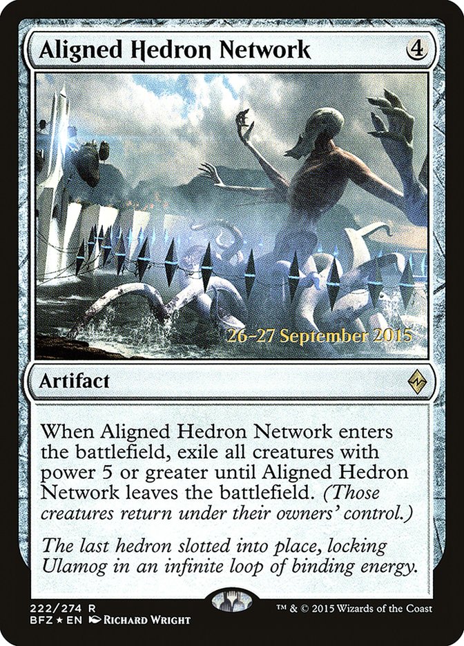 Aligned Hedron Network [Battle for Zendikar Prerelease Promos] MTG Single Magic: The Gathering | Red Claw Gaming
