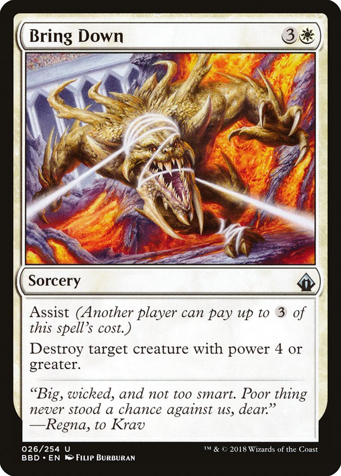 Bring Down [Battlebond] MTG Single Magic: The Gathering | Red Claw Gaming
