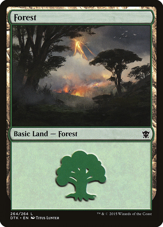 Forest (264) [Dragons of Tarkir] MTG Single Magic: The Gathering | Red Claw Gaming