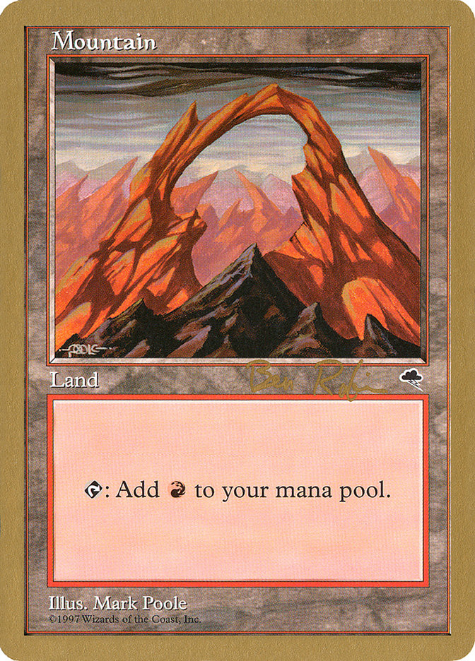 Mountain (br345) (Ben Rubin) [World Championship Decks 1998] MTG Single Magic: The Gathering | Red Claw Gaming