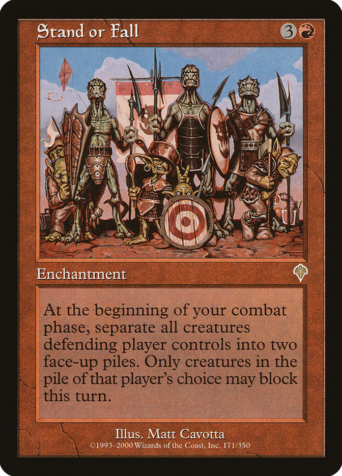 Stand or Fall [Invasion] MTG Single Magic: The Gathering | Red Claw Gaming