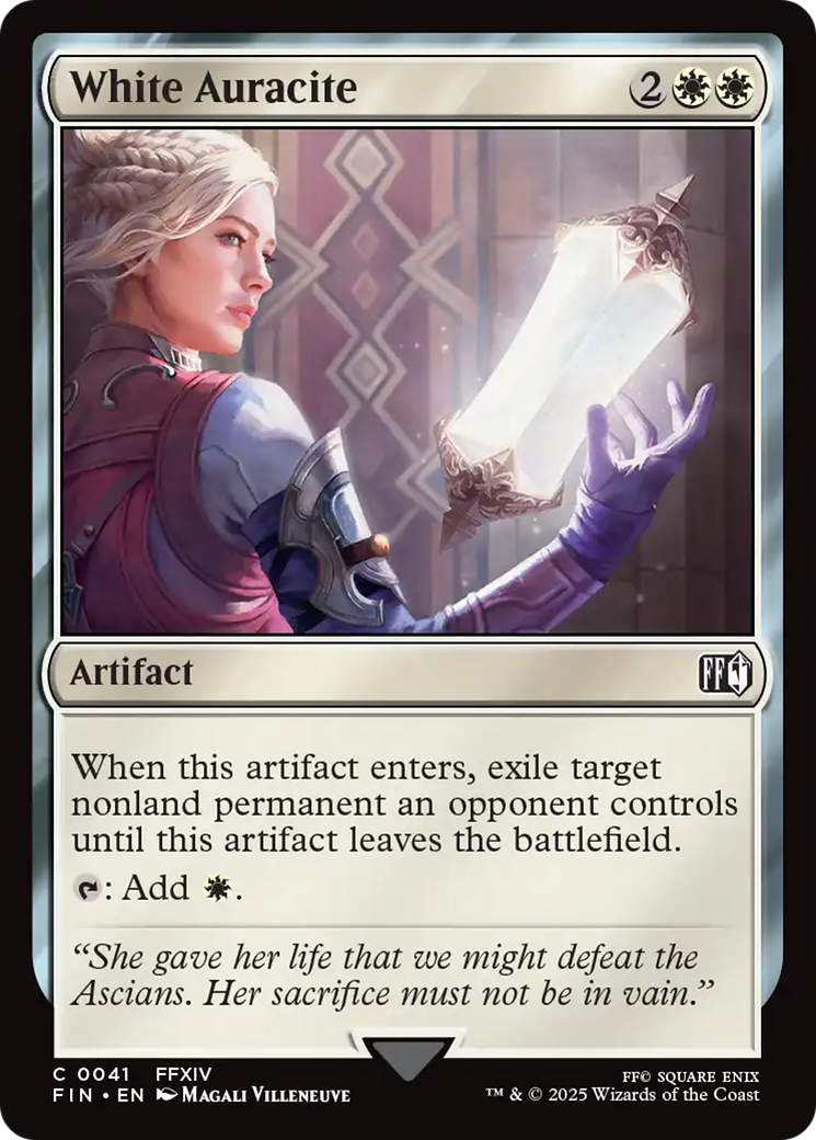 White Auracite [FINAL FANTASY] MTG Single Magic: The Gathering | Red Claw Gaming