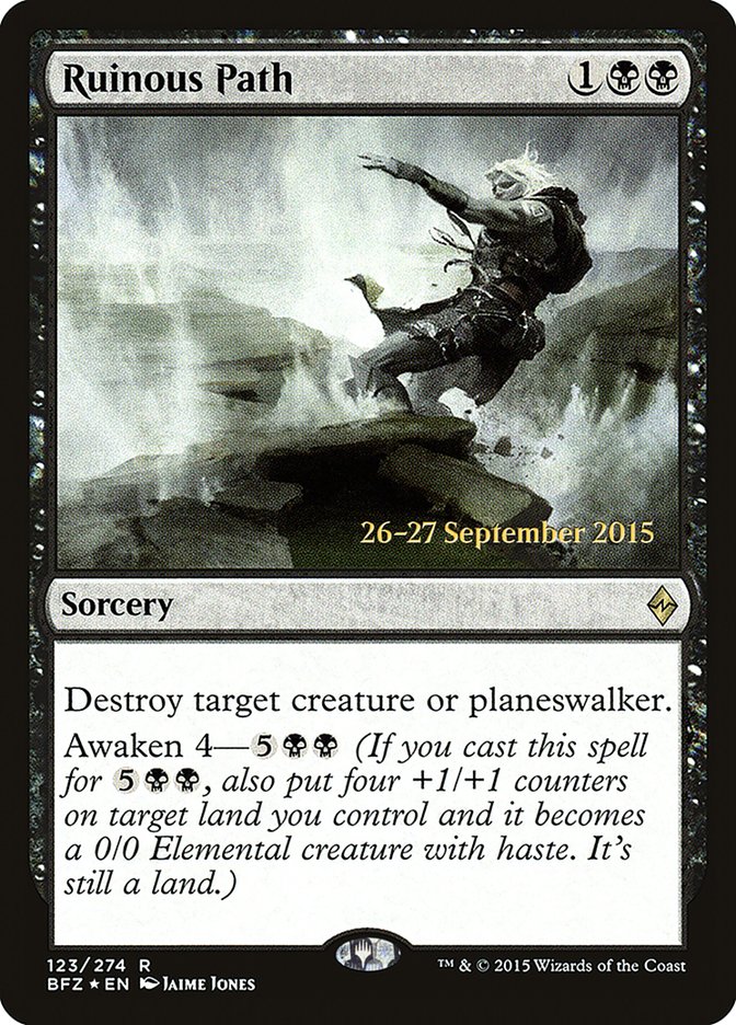 Ruinous Path [Battle for Zendikar Prerelease Promos] MTG Single Magic: The Gathering | Red Claw Gaming