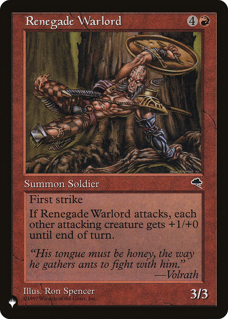 Renegade Warlord [The List] MTG Single Magic: The Gathering | Red Claw Gaming