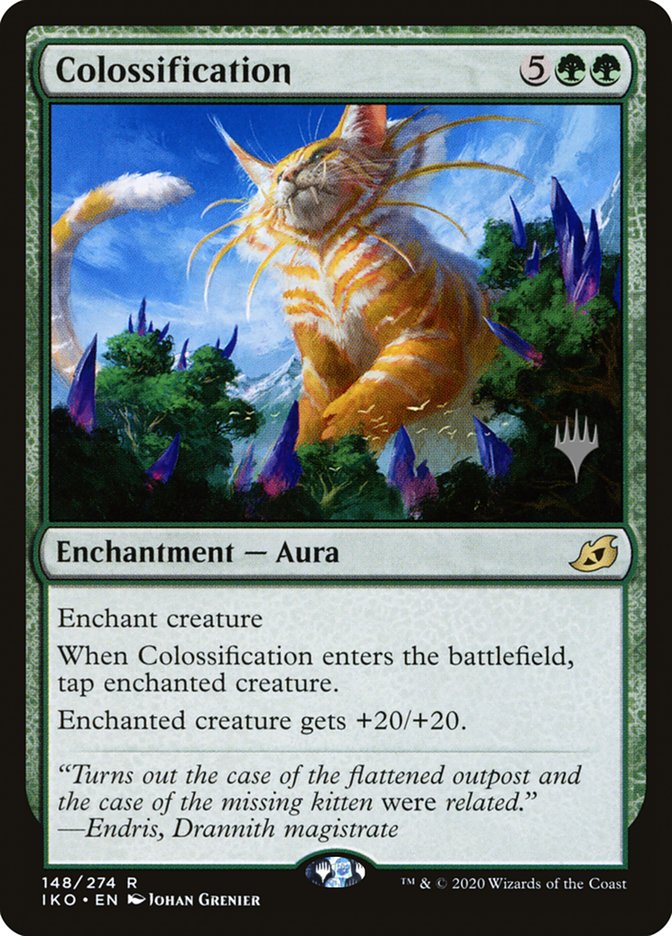 Colossification (Promo Pack) [Ikoria: Lair of Behemoths Promos] MTG Single Magic: The Gathering | Red Claw Gaming