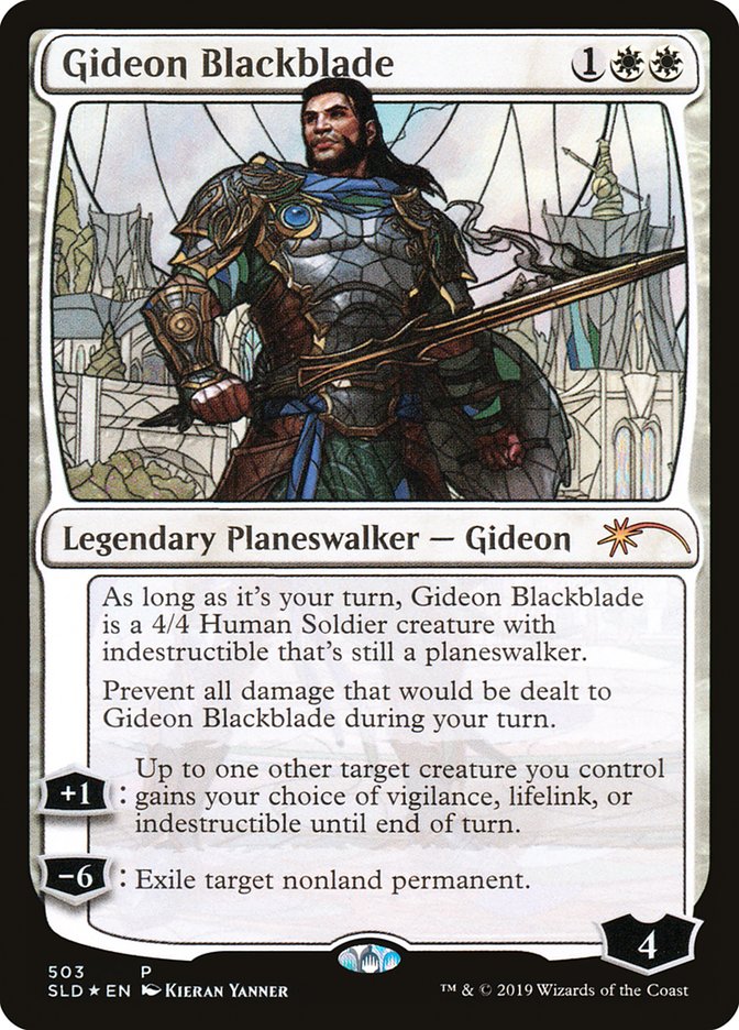 Gideon Blackblade (Stained Glass) [Secret Lair Drop Promos] MTG Single Magic: The Gathering | Red Claw Gaming