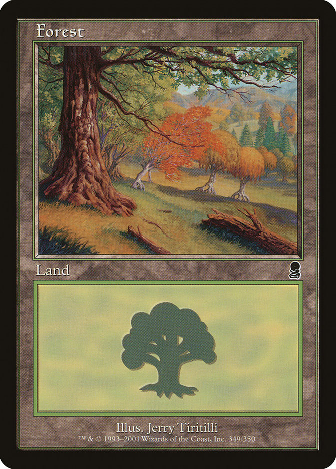 Forest (349) [Odyssey] MTG Single Magic: The Gathering | Red Claw Gaming