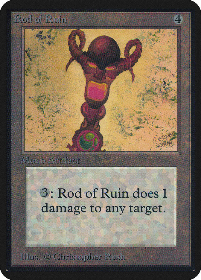 Rod of Ruin [Alpha Edition] MTG Single Magic: The Gathering | Red Claw Gaming