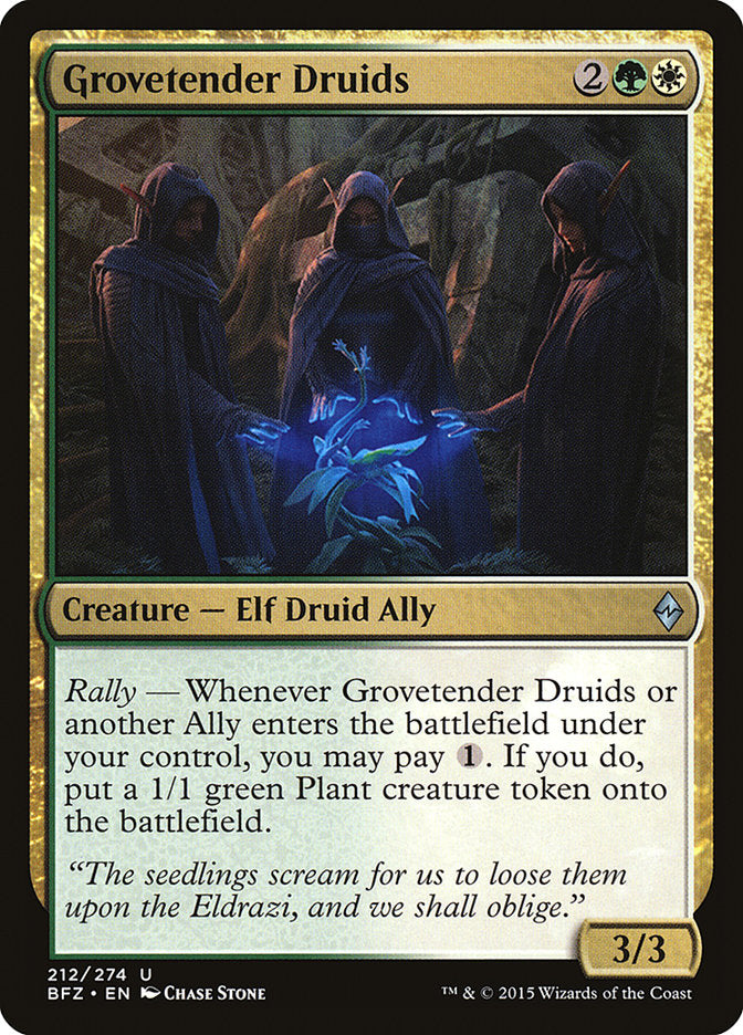 Grovetender Druids [Battle for Zendikar] MTG Single Magic: The Gathering | Red Claw Gaming