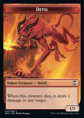 Soldier (33) // Devil Double-Sided Token [Streets of New Capenna Commander Tokens] MTG Single Magic: The Gathering | Red Claw Gaming
