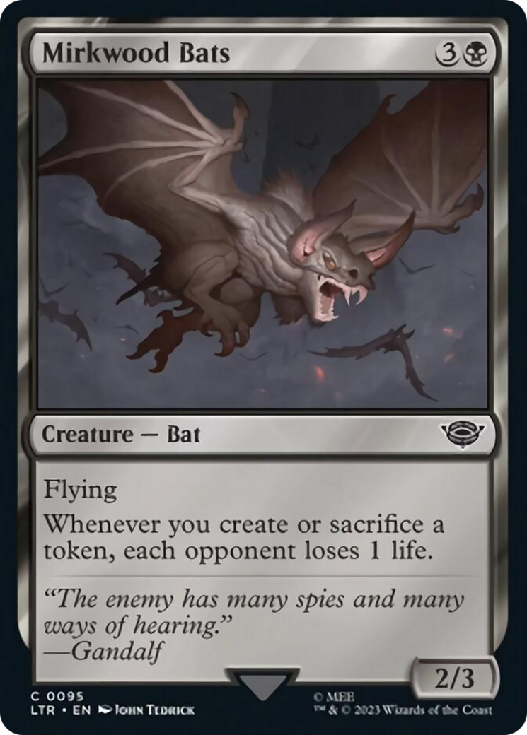 Mirkwood Bats [The Lord of the Rings: Tales of Middle-Earth] MTG Single Magic: The Gathering | Red Claw Gaming