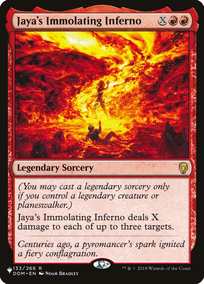 Jaya's Immolating Inferno [The List] MTG Single Magic: The Gathering | Red Claw Gaming