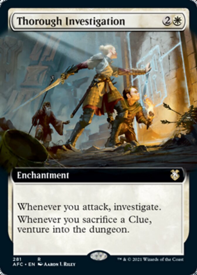 Thorough Investigation (Extended Art) [Dungeons & Dragons: Adventures in the Forgotten Realms Commander] MTG Single Magic: The Gathering | Red Claw Gaming