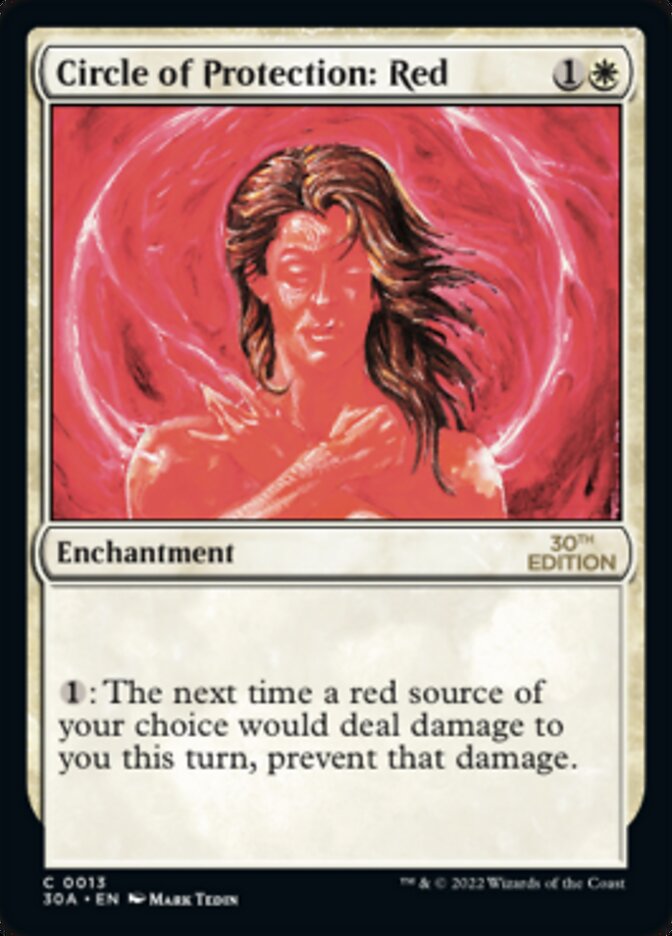 Circle of Protection: Red [30th Anniversary Edition] MTG Single Magic: The Gathering | Red Claw Gaming