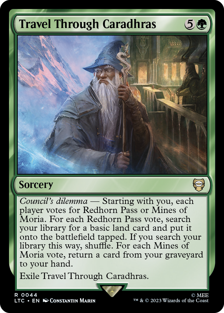 Travel Through Caradhras [The Lord of the Rings: Tales of Middle-Earth Commander] MTG Single Magic: The Gathering | Red Claw Gaming