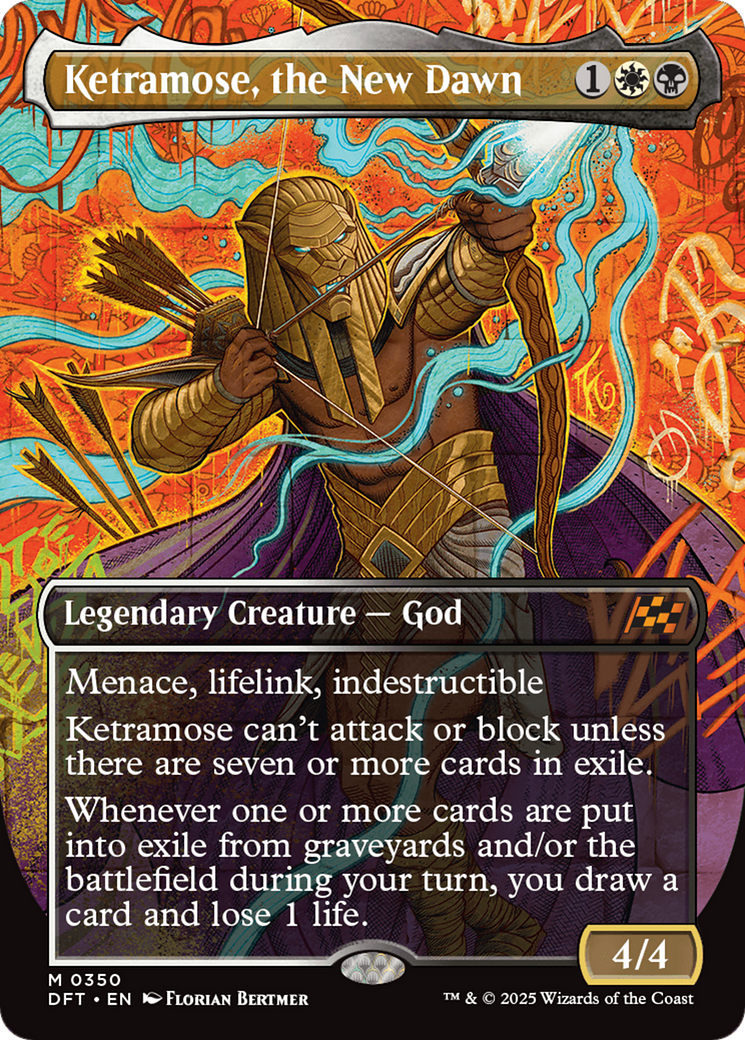 Ketramose, the New Dawn (Borderless) [Aetherdrift] MTG Single Magic: The Gathering | Red Claw Gaming