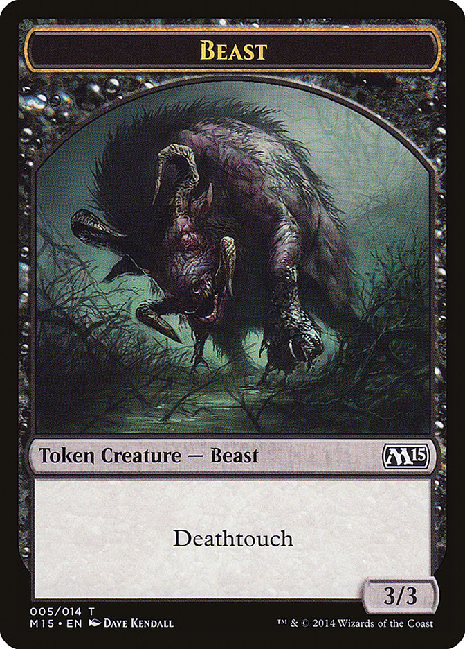 Beast Token (005/014) [Magic 2015 Tokens] MTG Single Magic: The Gathering | Red Claw Gaming