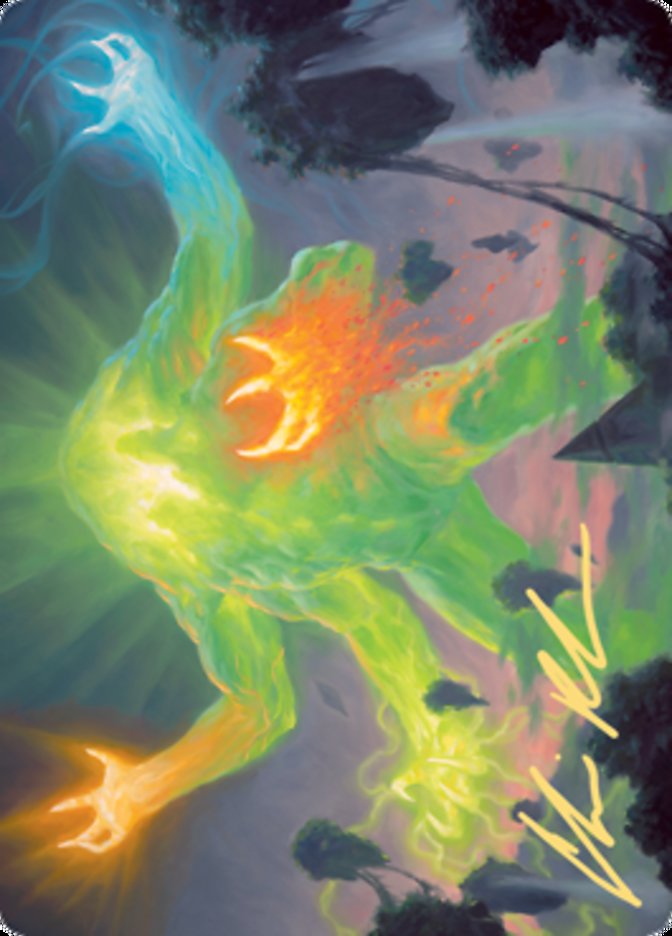 Omnath, Locus of Creation Art Card (Gold-Stamped Signature) [Zendikar Rising Art Series] MTG Single Magic: The Gathering | Red Claw Gaming