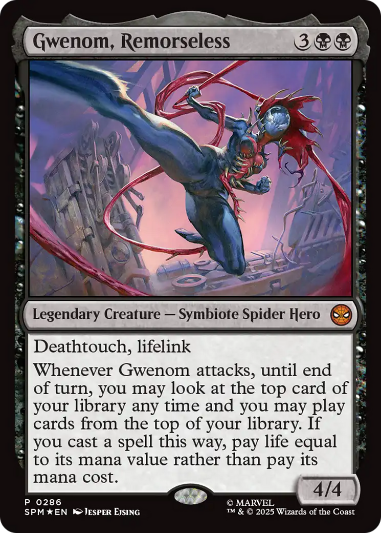 Gwenom, Remorseless [Marvel's Spider-Man Promos] MTG Single Magic: The Gathering | Red Claw Gaming