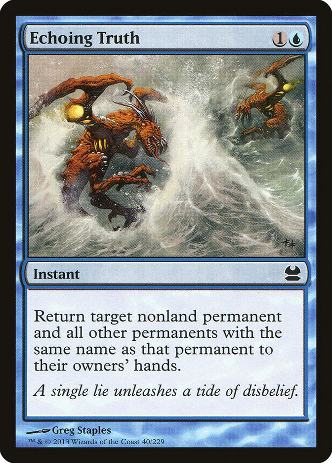 Echoing Truth [Modern Masters] MTG Single Magic: The Gathering | Red Claw Gaming