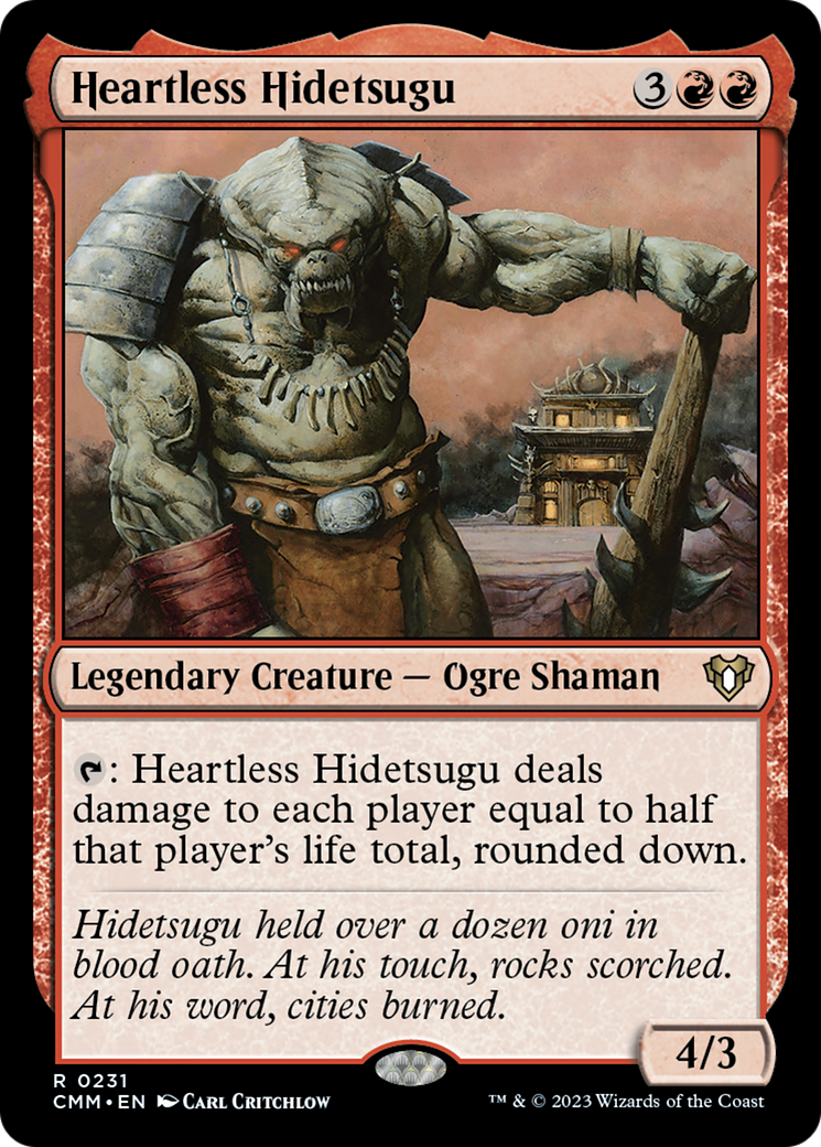 Heartless Hidetsugu [Commander Masters] MTG Single Magic: The Gathering | Red Claw Gaming