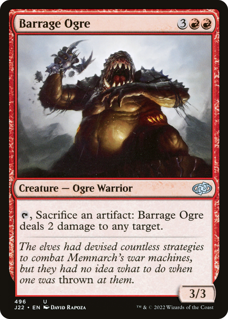 Barrage Ogre [Jumpstart 2022] MTG Single Magic: The Gathering | Red Claw Gaming