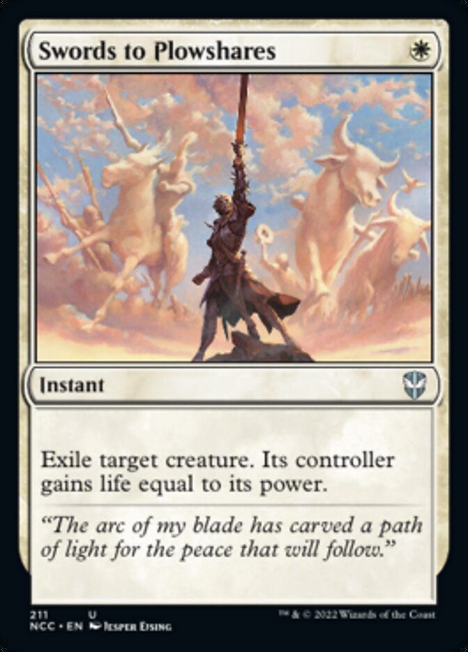 Swords to Plowshares [Streets of New Capenna Commander] MTG Single Magic: The Gathering | Red Claw Gaming