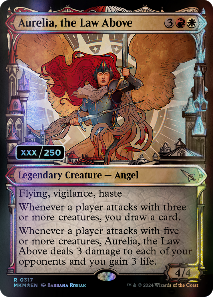 Aurelia, the Law Above (Serialized) [Murders at Karlov Manor] MTG Single Magic: The Gathering    | Red Claw Gaming