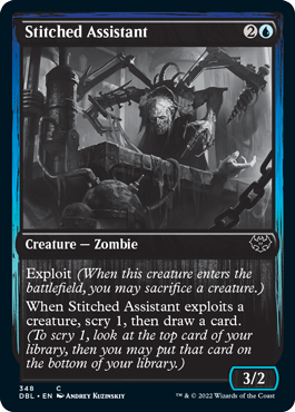 Stitched Assistant [Innistrad: Double Feature] MTG Single Magic: The Gathering | Red Claw Gaming