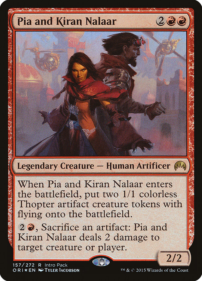 Pia and Kiran Nalaar (Intro Pack) [Magic Origins Promos] MTG Single Magic: The Gathering | Red Claw Gaming