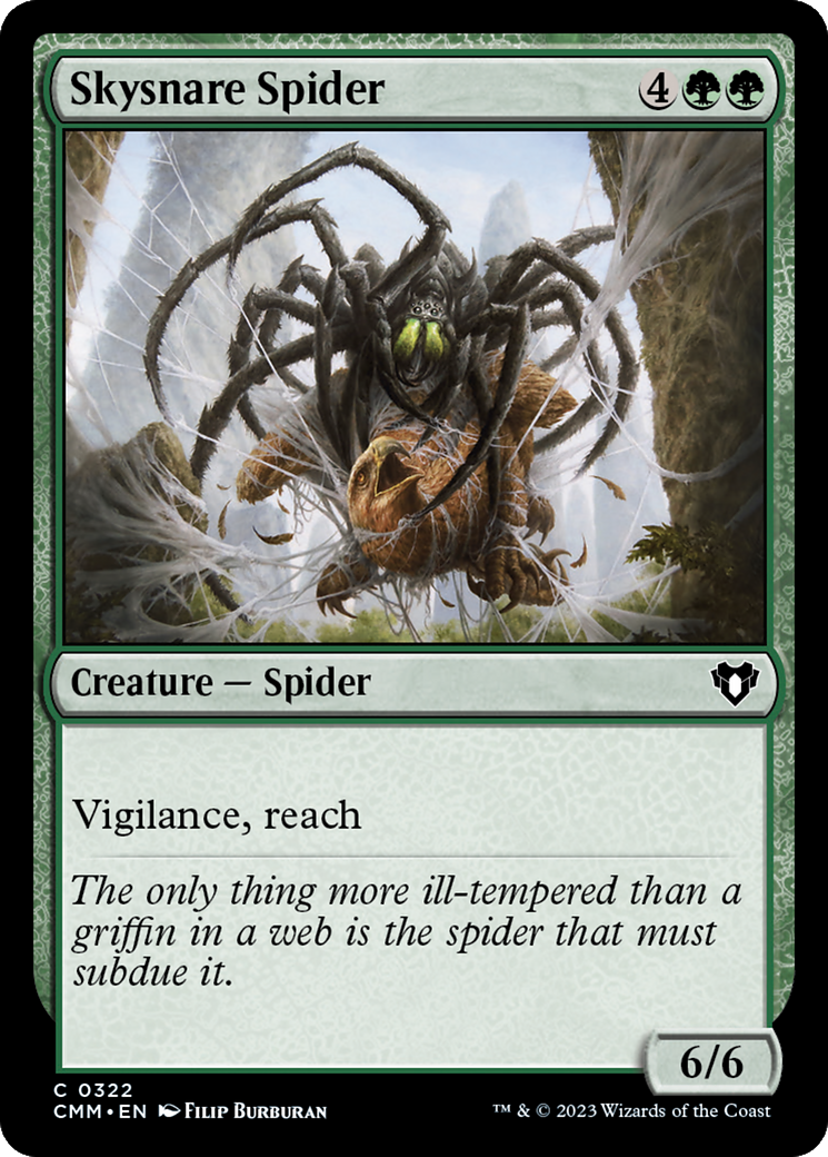 Skysnare Spider [Commander Masters] MTG Single Magic: The Gathering    | Red Claw Gaming