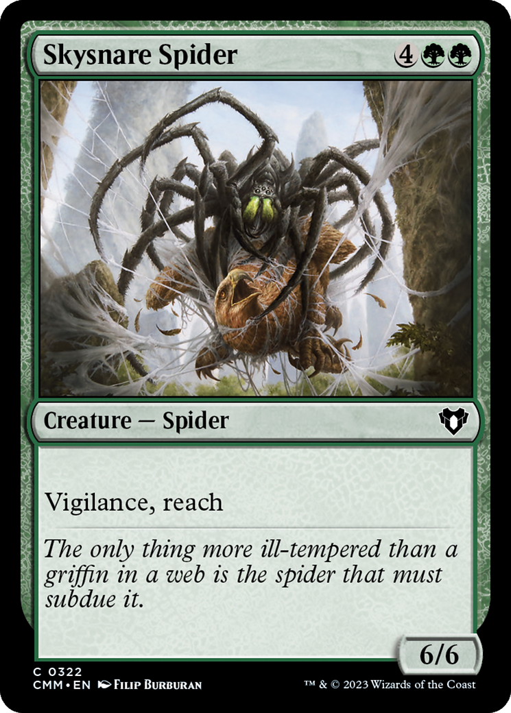 Skysnare Spider [Commander Masters] MTG Single Magic: The Gathering | Red Claw Gaming