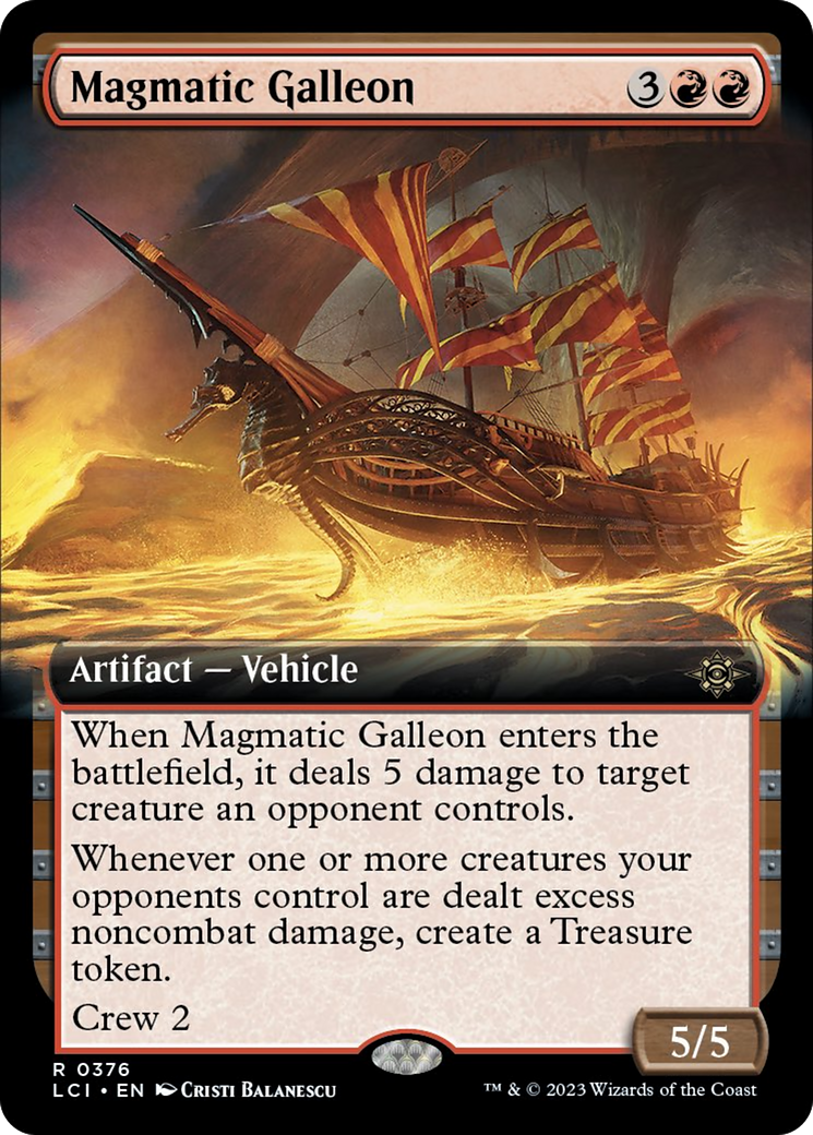 Magmatic Galleon (Extended Art) [The Lost Caverns of Ixalan] MTG Single Magic: The Gathering    | Red Claw Gaming