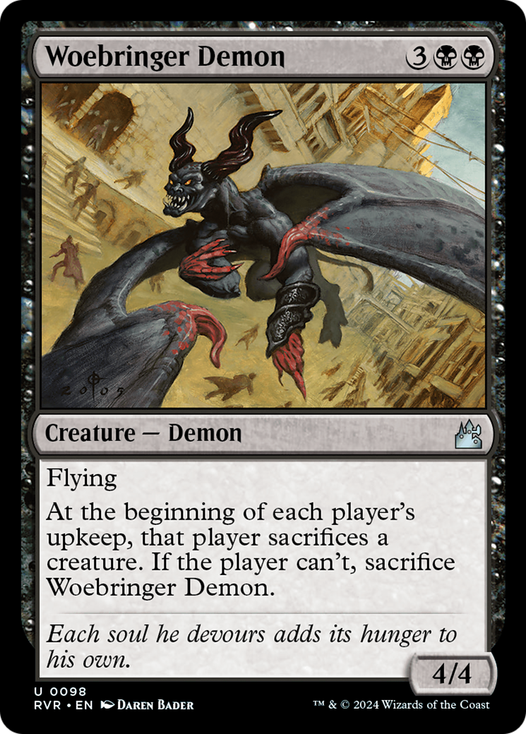 Woebringer Demon [Ravnica Remastered] MTG Single Magic: The Gathering | Red Claw Gaming