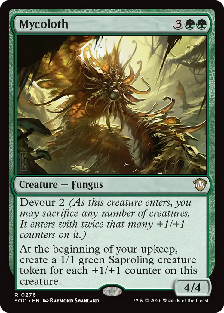 Mycoloth [Secrets of Strixhaven Commander] MTG Single Magic: The Gathering | Red Claw Gaming