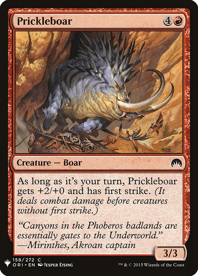 Prickleboar [Mystery Booster] MTG Single Magic: The Gathering    | Red Claw Gaming