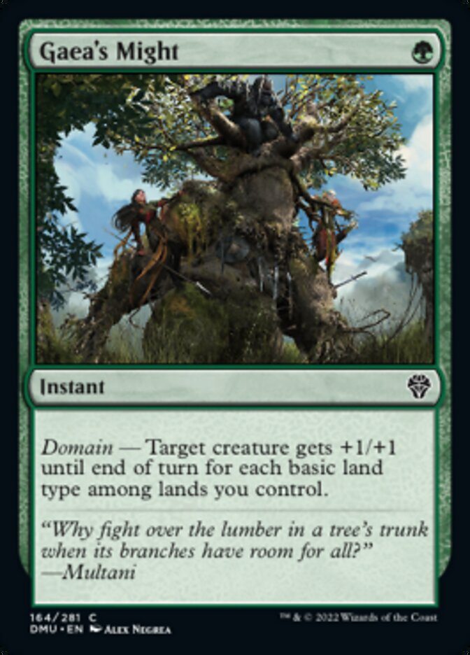 Gaea's Might [Dominaria United] MTG Single Magic: The Gathering | Red Claw Gaming