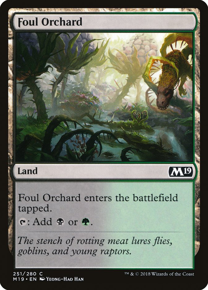 Foul Orchard [Core Set 2019] MTG Single Magic: The Gathering | Red Claw Gaming
