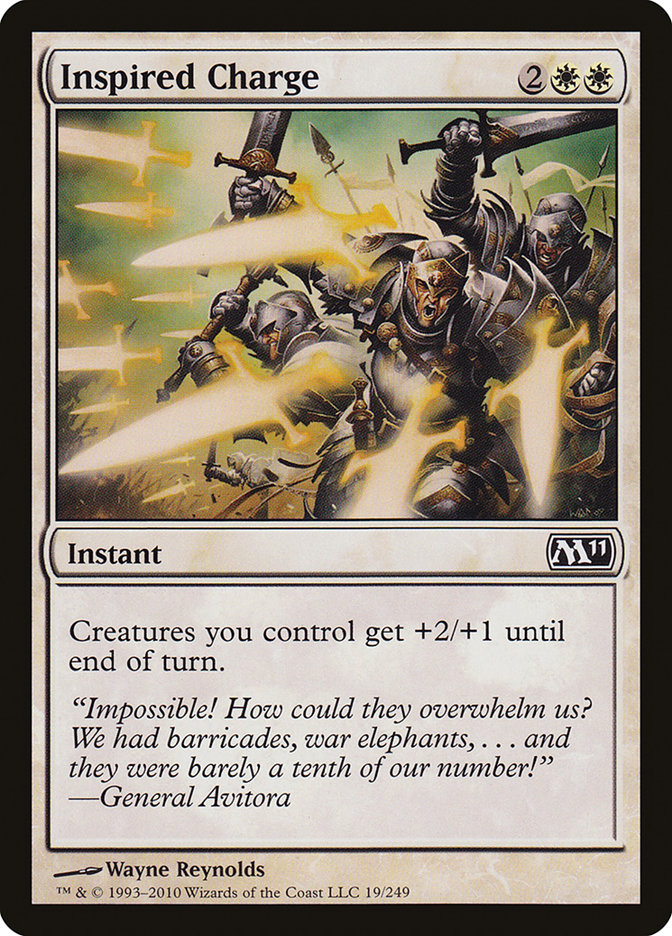Inspired Charge [Magic 2011] MTG Single Magic: The Gathering | Red Claw Gaming
