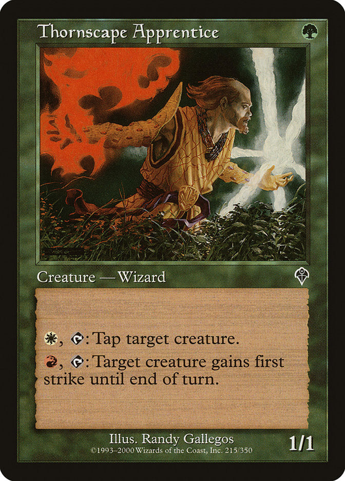 Thornscape Apprentice [Invasion] MTG Single Magic: The Gathering | Red Claw Gaming