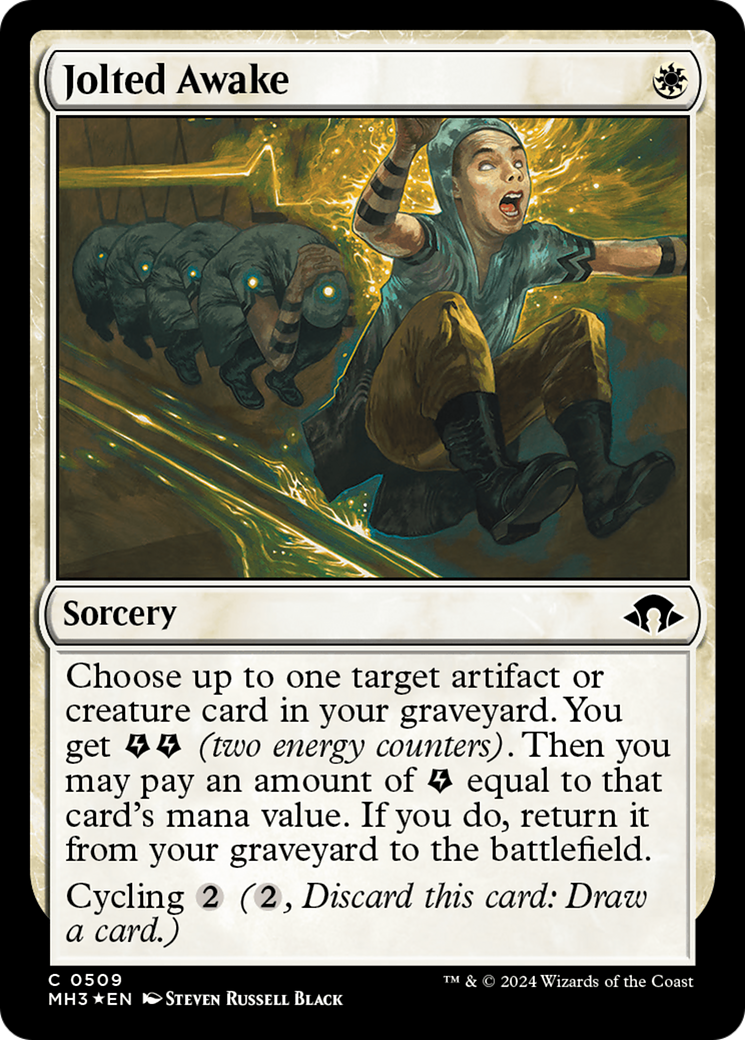 Jolted Awake (Ripple Foil) [Modern Horizons 3] MTG Single Magic: The Gathering    | Red Claw Gaming